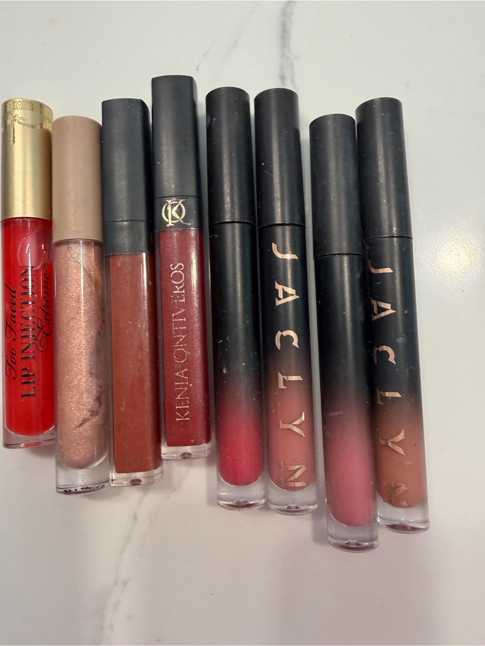 Lip Gloss Set in Red, Pink, Nude - Assorted Women Makeup